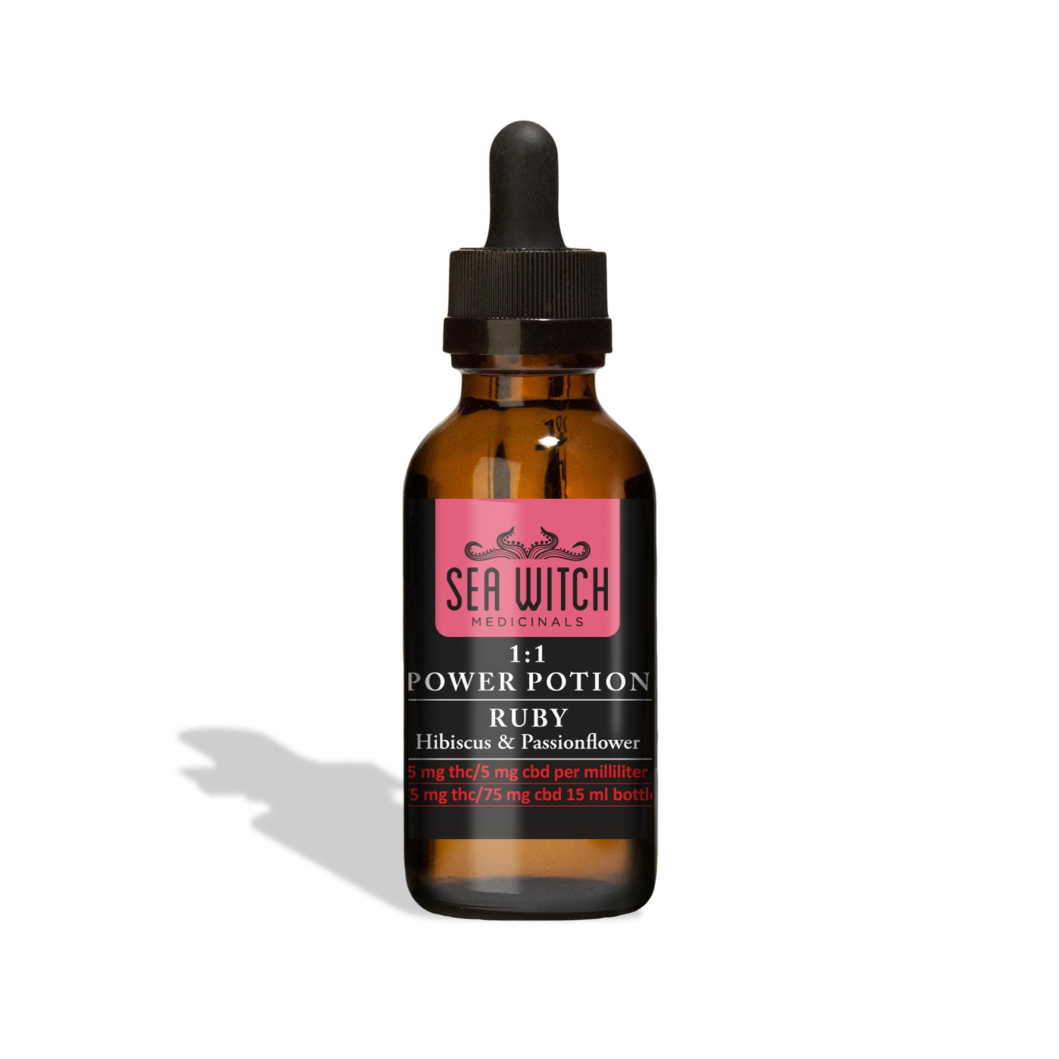 Sea Witch - Ruby 1:1 - Tincture 75mg THC/CBD