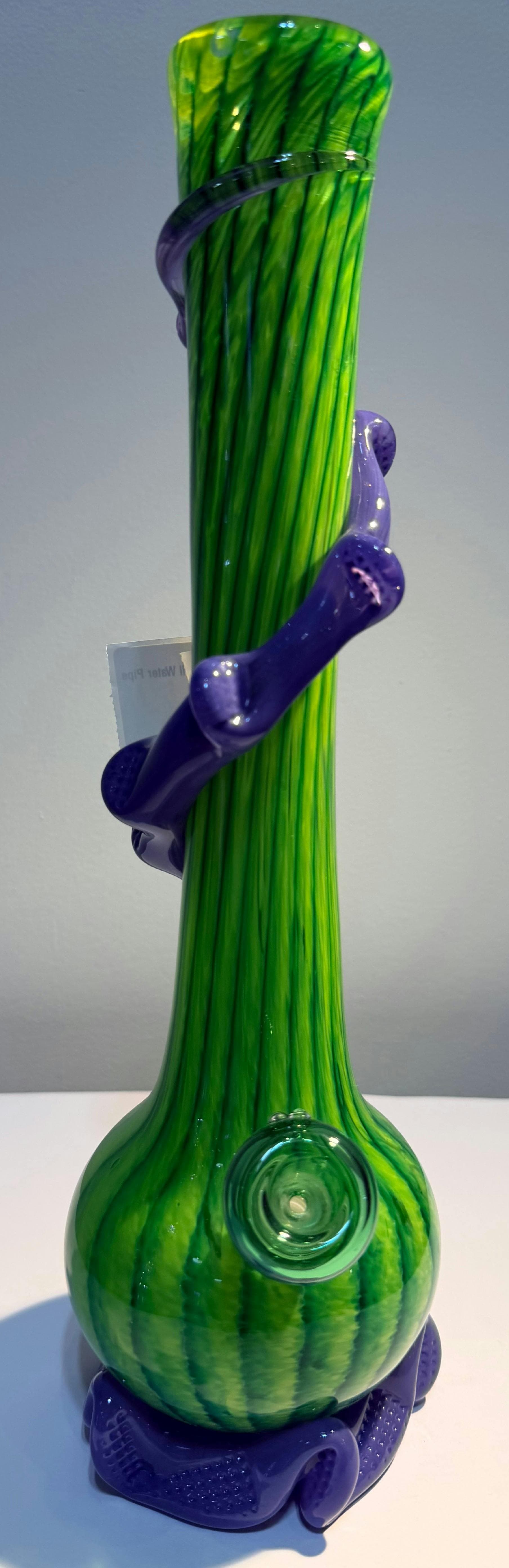 AM - Tall Water Pipe w/ wrap - Green, Purple