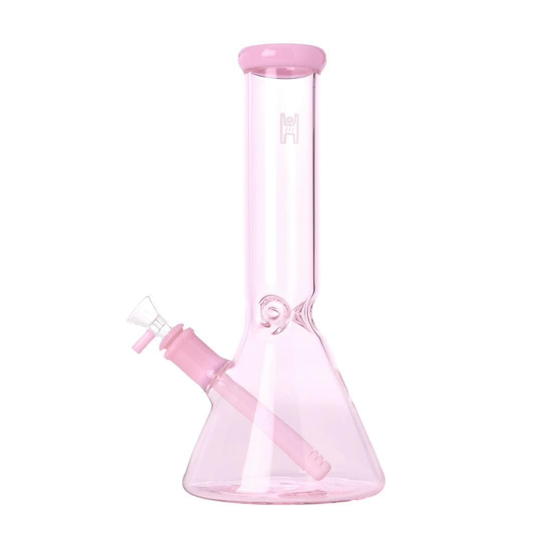Beaker Bong 12in Pink & Pink