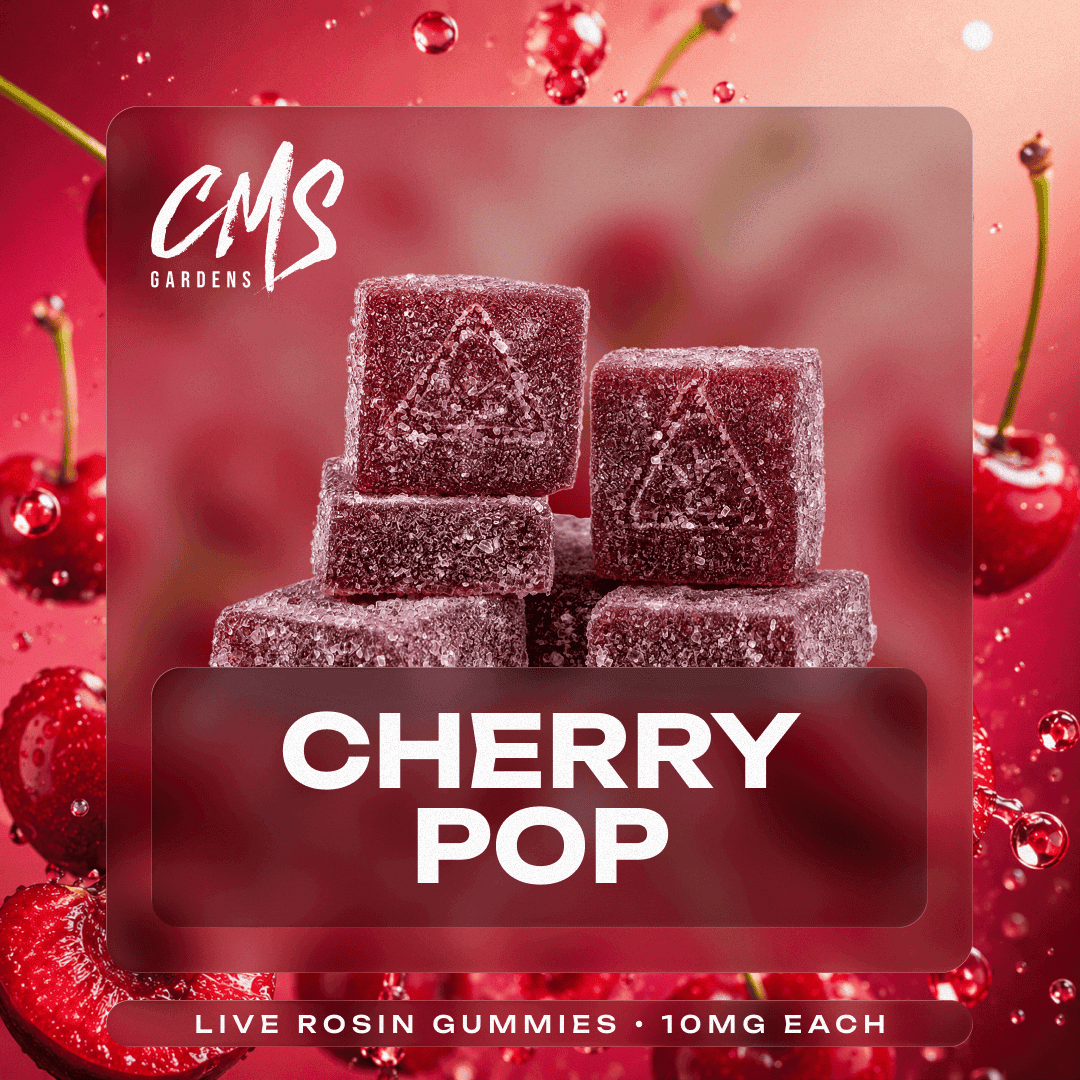 CMS Gardens - Cherry Pop Live Rosin Gummies 10mg 10PK