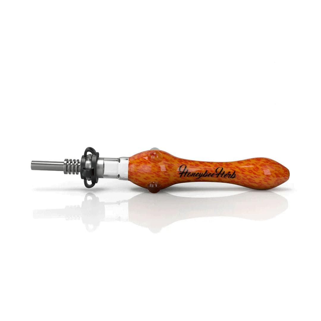 Speckled Glass Nectar Collector Orange