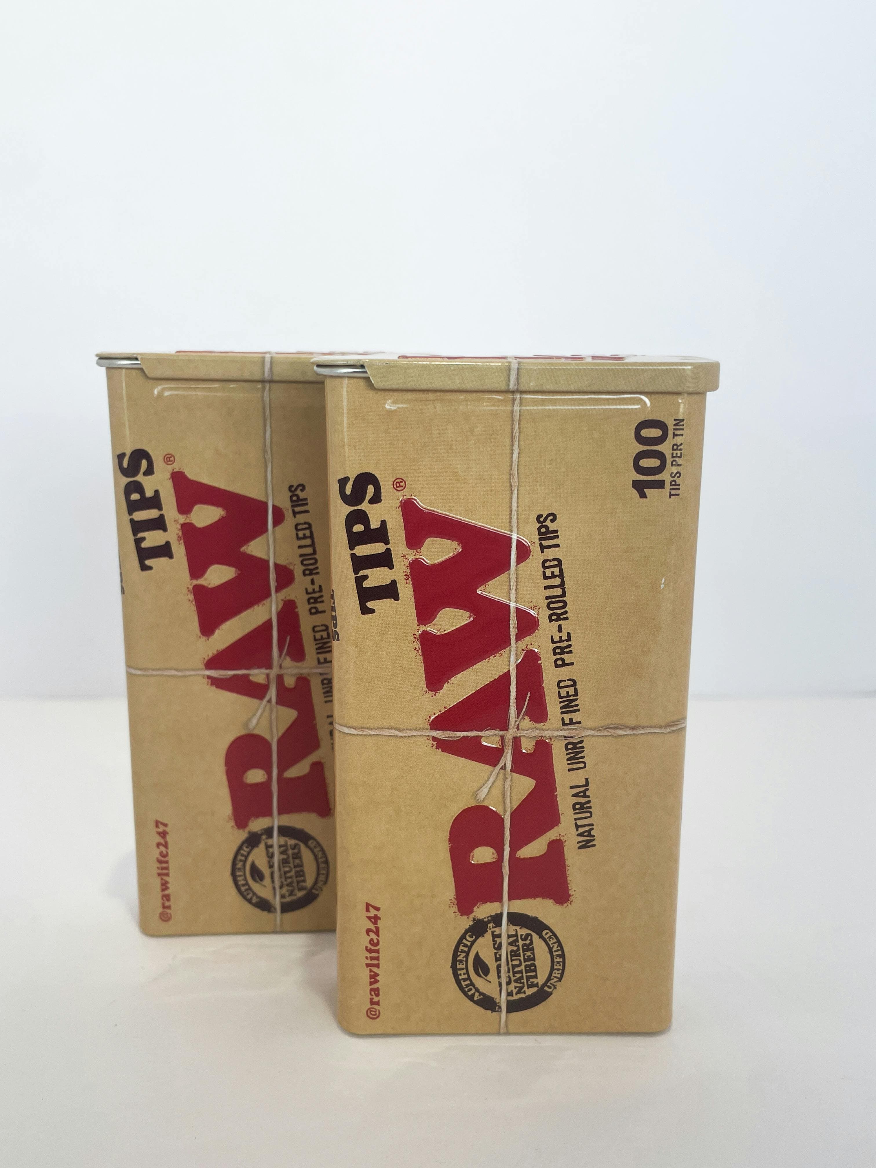 Nona's Smoke Shop - RAW Tips 100pc Tin Pack