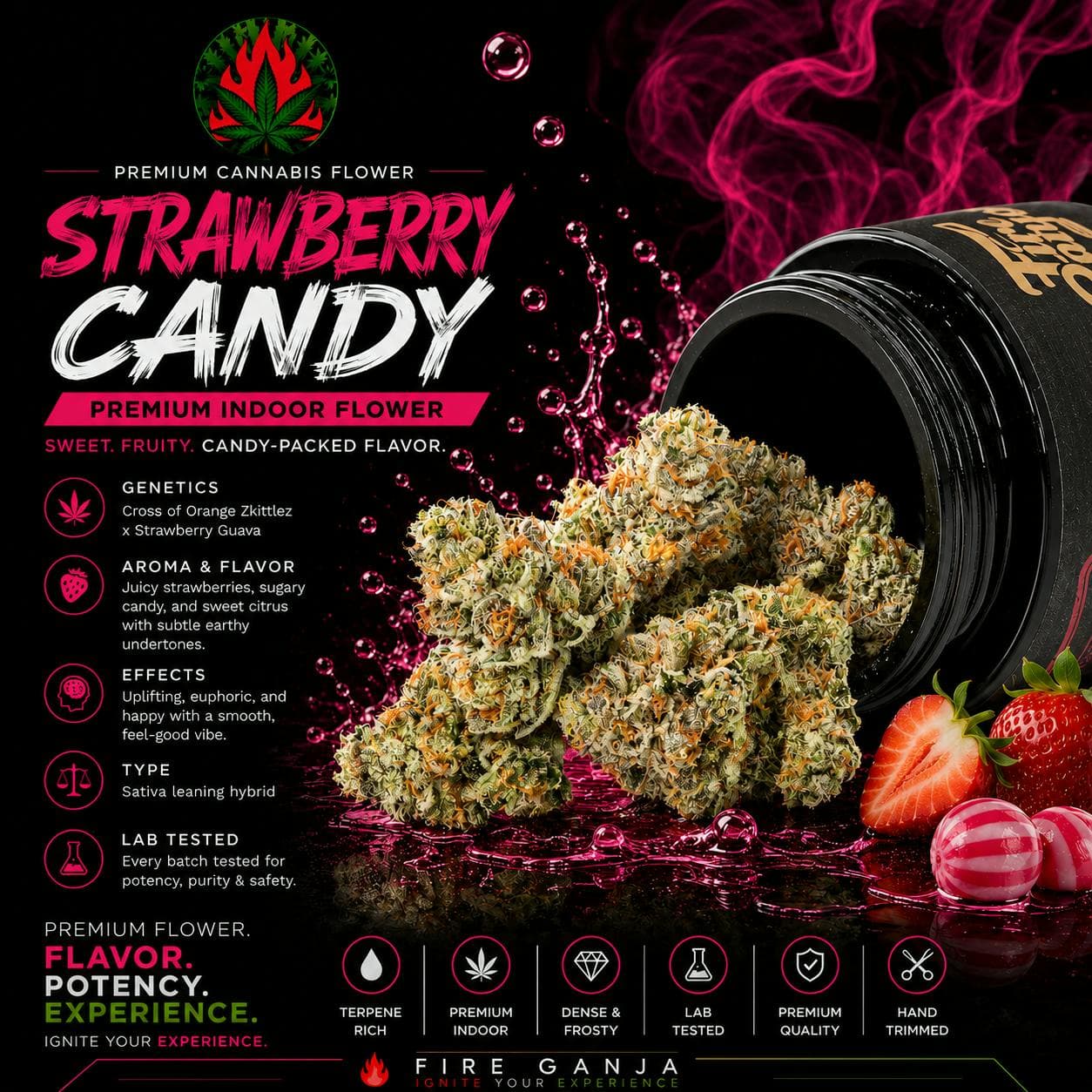Strawberry Candy - Flower