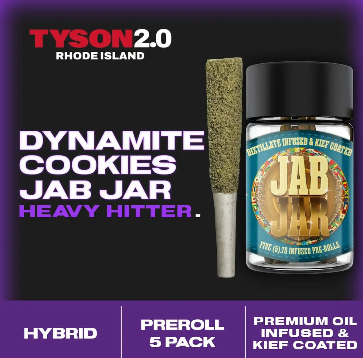 Dynamite Cookies Jab Jar x 5pk Infused