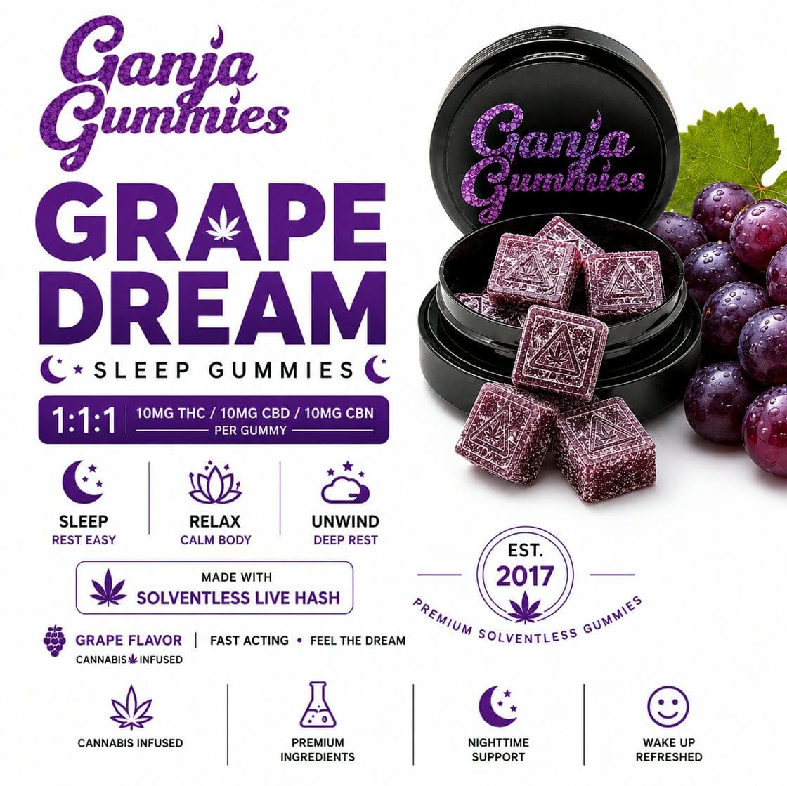 Grape Dream Sleep Gummies