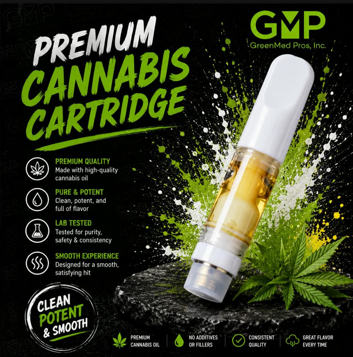 GMP - Bubba Mints - Hybrid - Ceramic Resin Cart