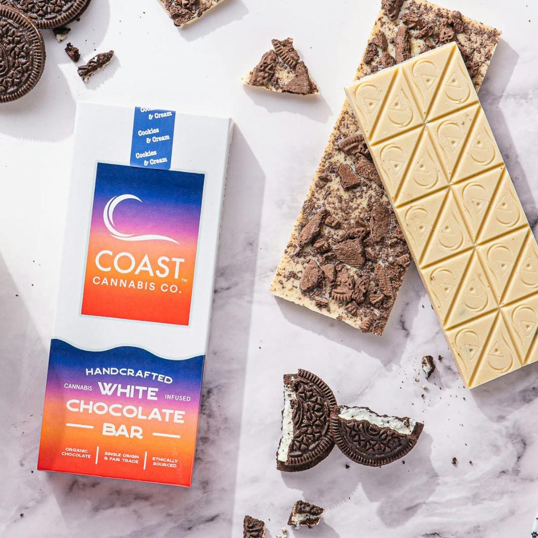 Coast - Cookies and Cream Chocolate Bar 5mg 20pc