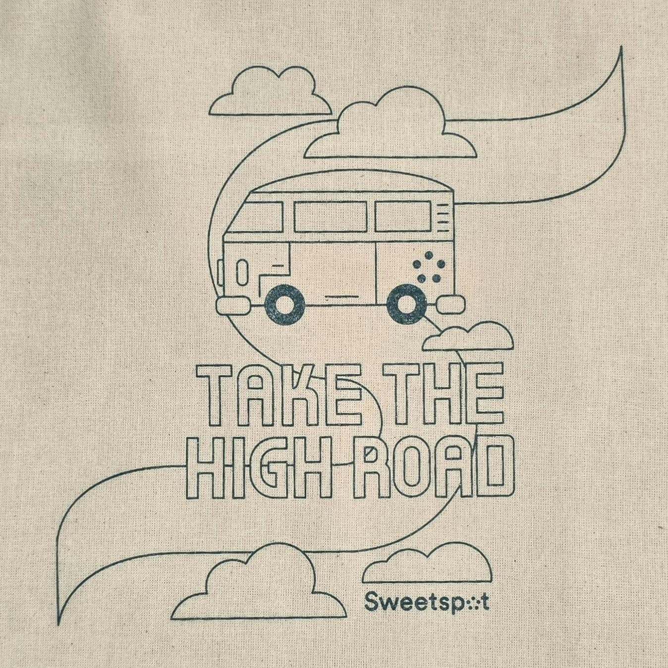 Take the High Road Tote Bag