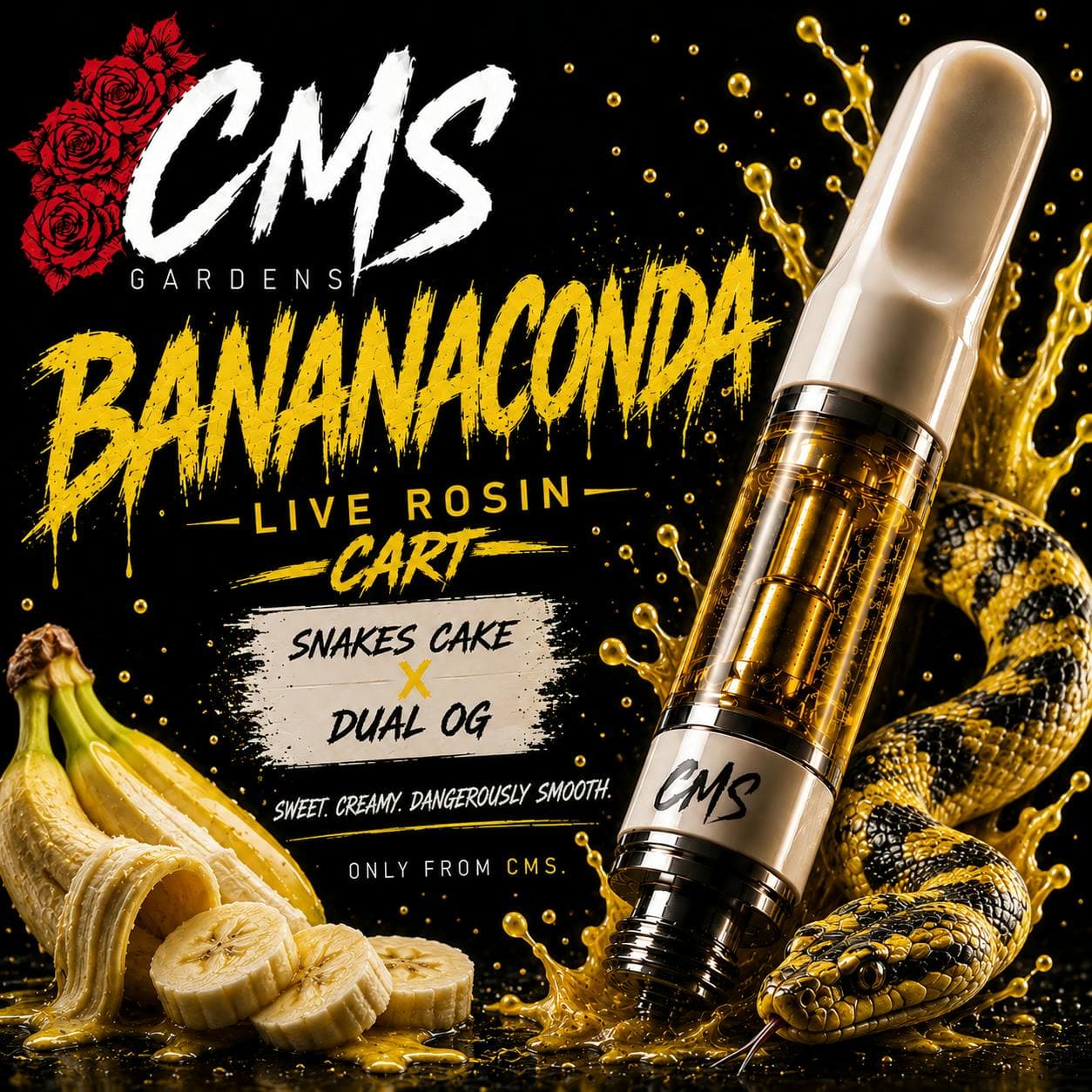 Bananaconda Live Rosin Cart