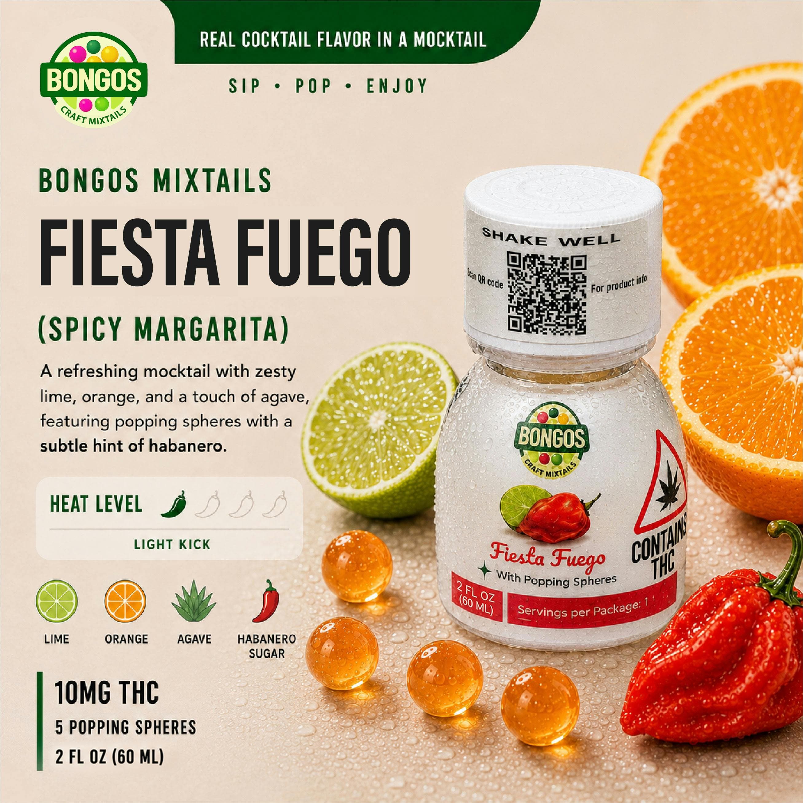 Bongos (Fiesta Fuego) - 10mg Drink
