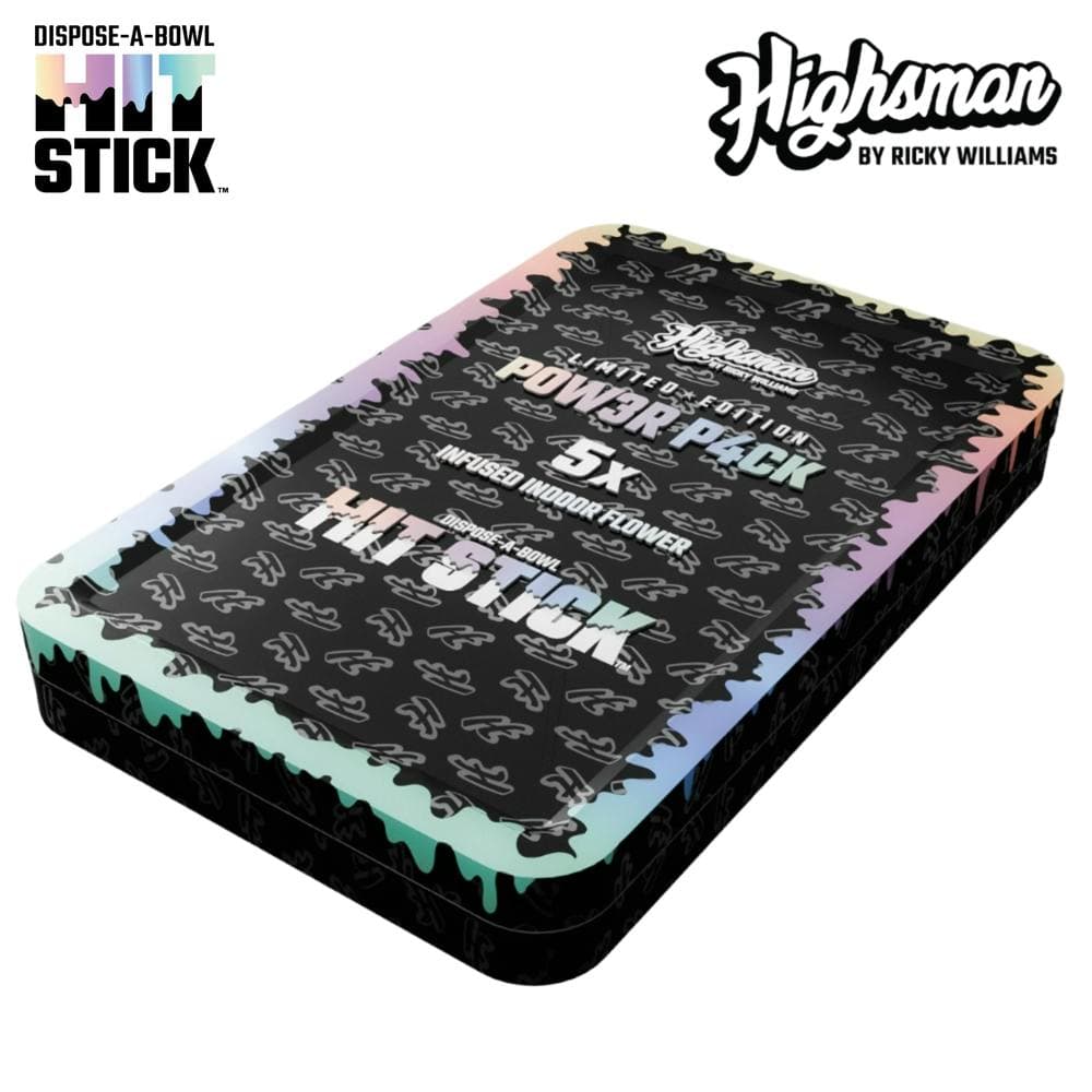 Highsman Hit Stick™ Black Tin 5-Pack - “Blueberry Blitz” - 5 x 0.5g Infused Indoor Flower - Hybrid