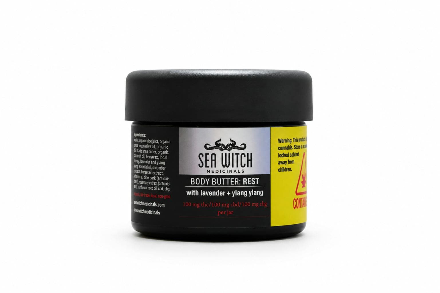 Body Butter: Rest - 100mg THC/100mgCBD Jar