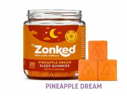 MELATONIN FREE - Zzzonked - Pineapple Dream - 5mg x 20pk Sleep Gummies
