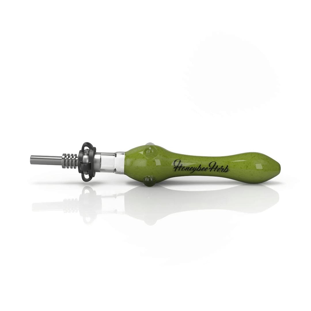Speckled Glass Nectar Collector Green