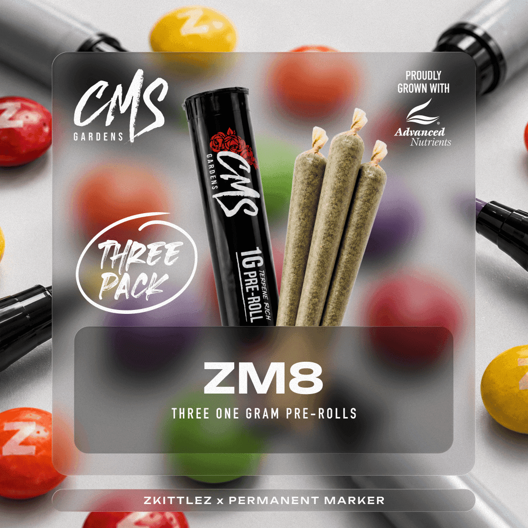 ZM8 - Indica-Hybrid - x 3pk Prerolls
