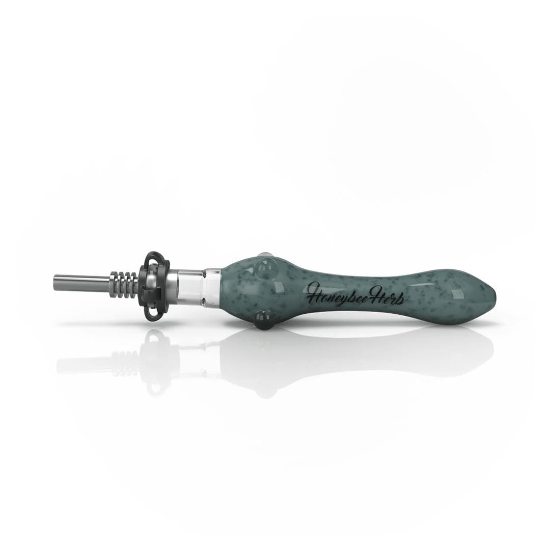 Speckled Glass Nectar Collector Light Blue