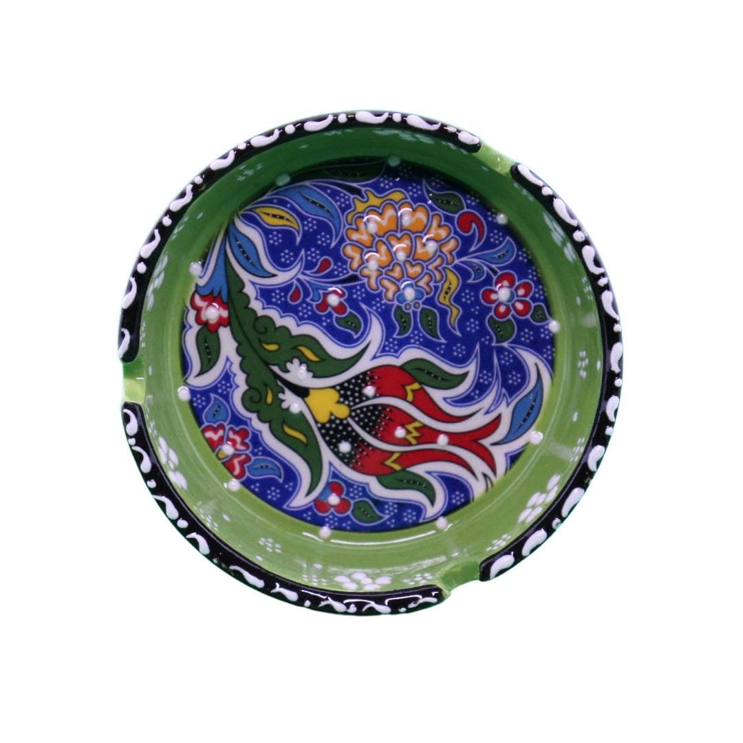 Fujima Handpainted Ceramic Ashtray - 4"