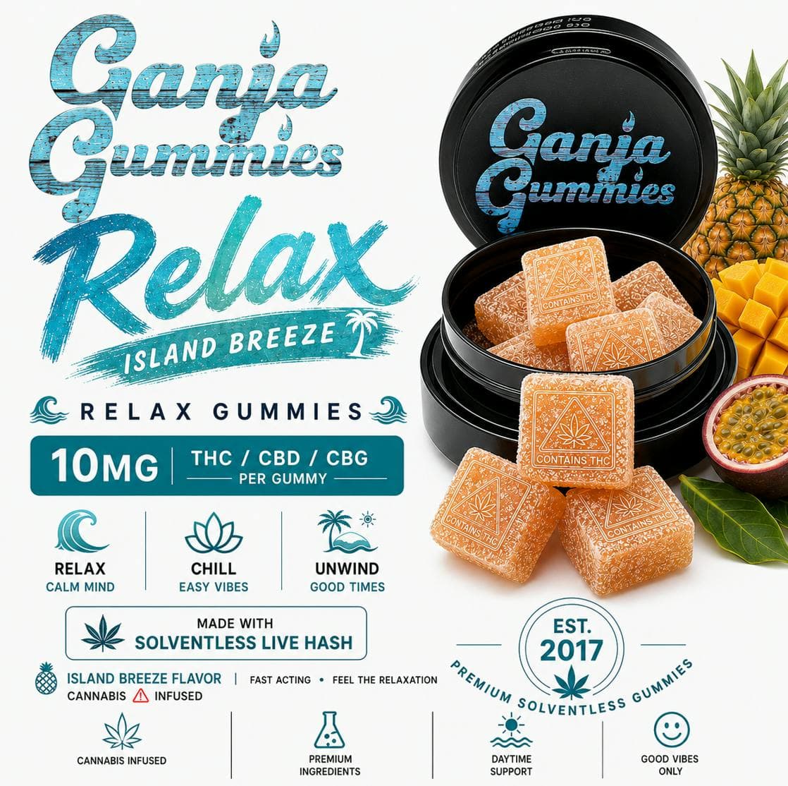 Relax Gummies 10mg 10pk
