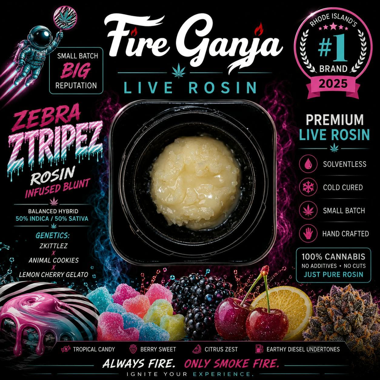 Zebra Ztripez Resin Badder