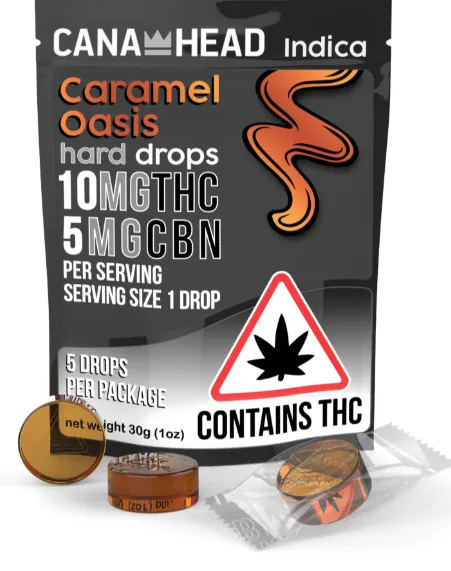 Caramel Oasis THC:CBN - 10mg 5pk