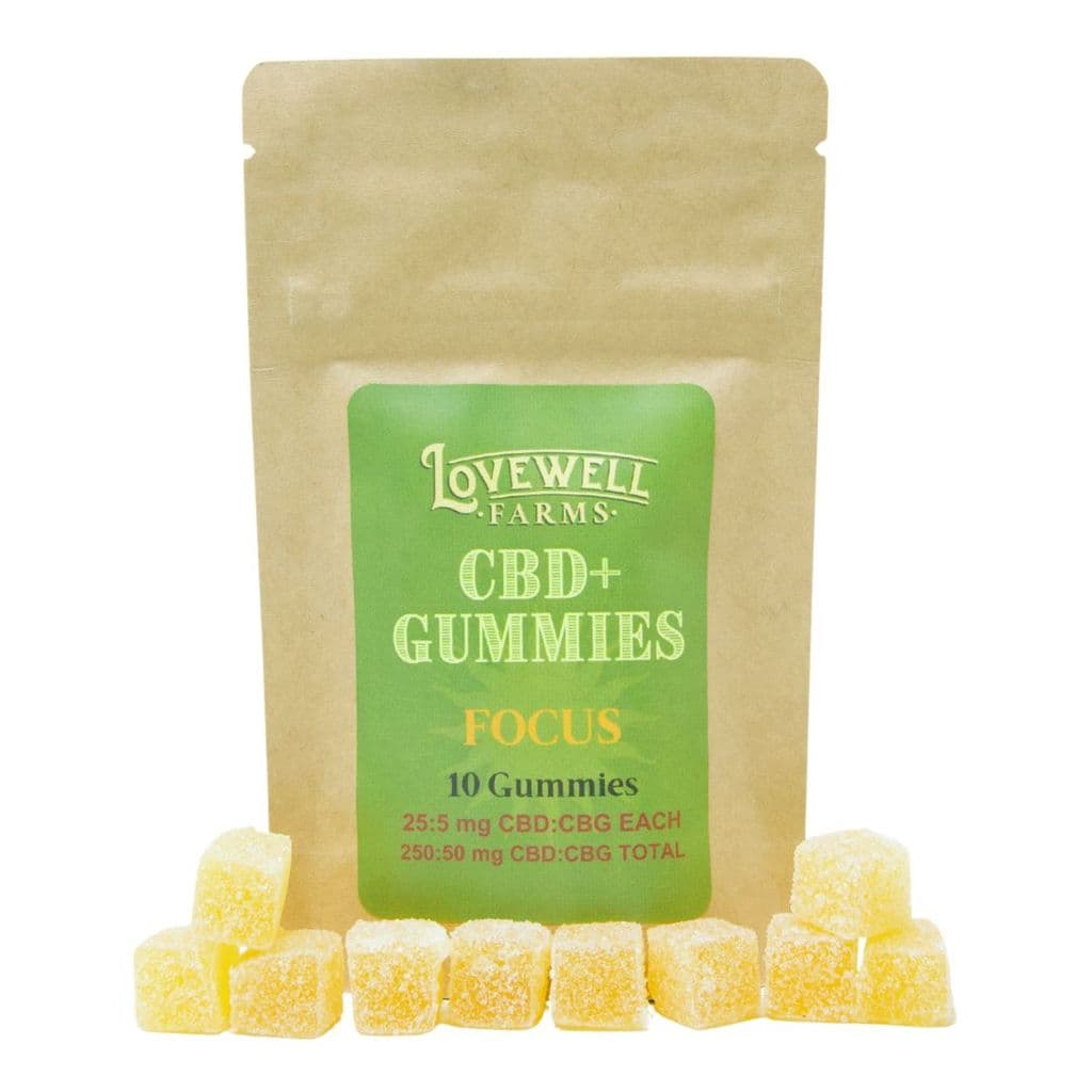 CBD:CBG Only Focus Gummies - 25:5mg