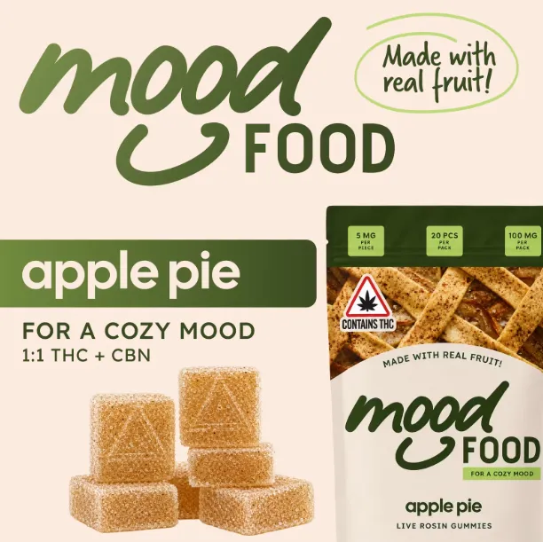 Apple Pie Mood Food THC:CBN - 5mg 20pk