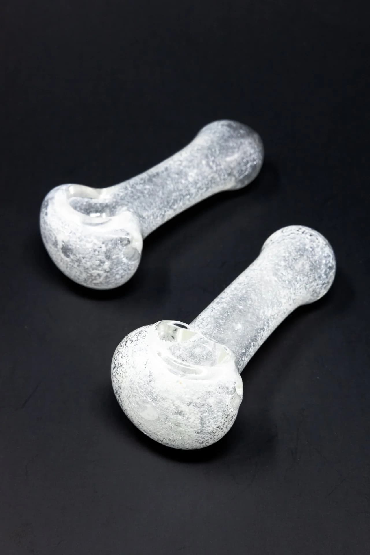 Glow glass spoon pipe 4" - 4"