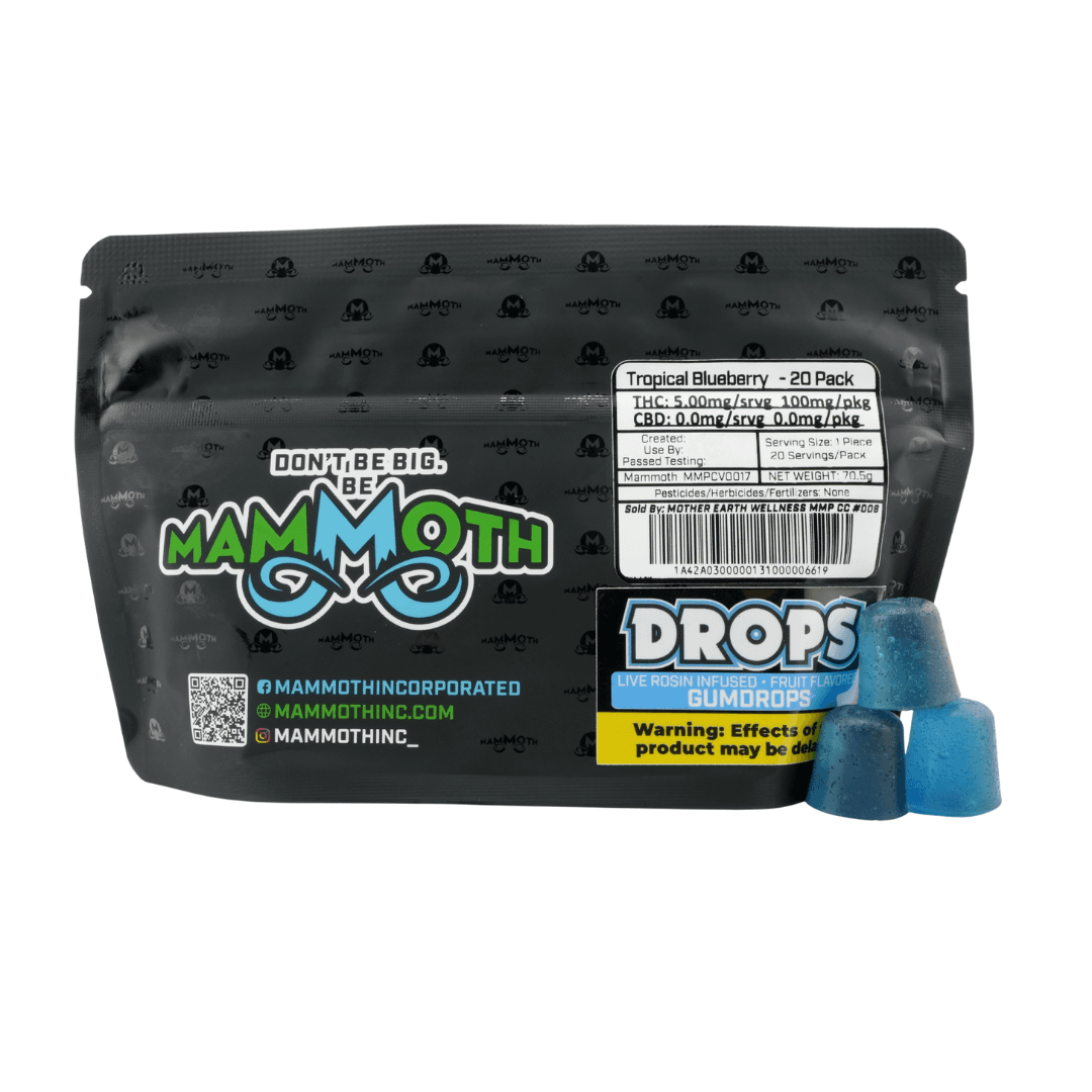 Tropical Blueberry Live Rosin Gumdrops - 5mg 20pk