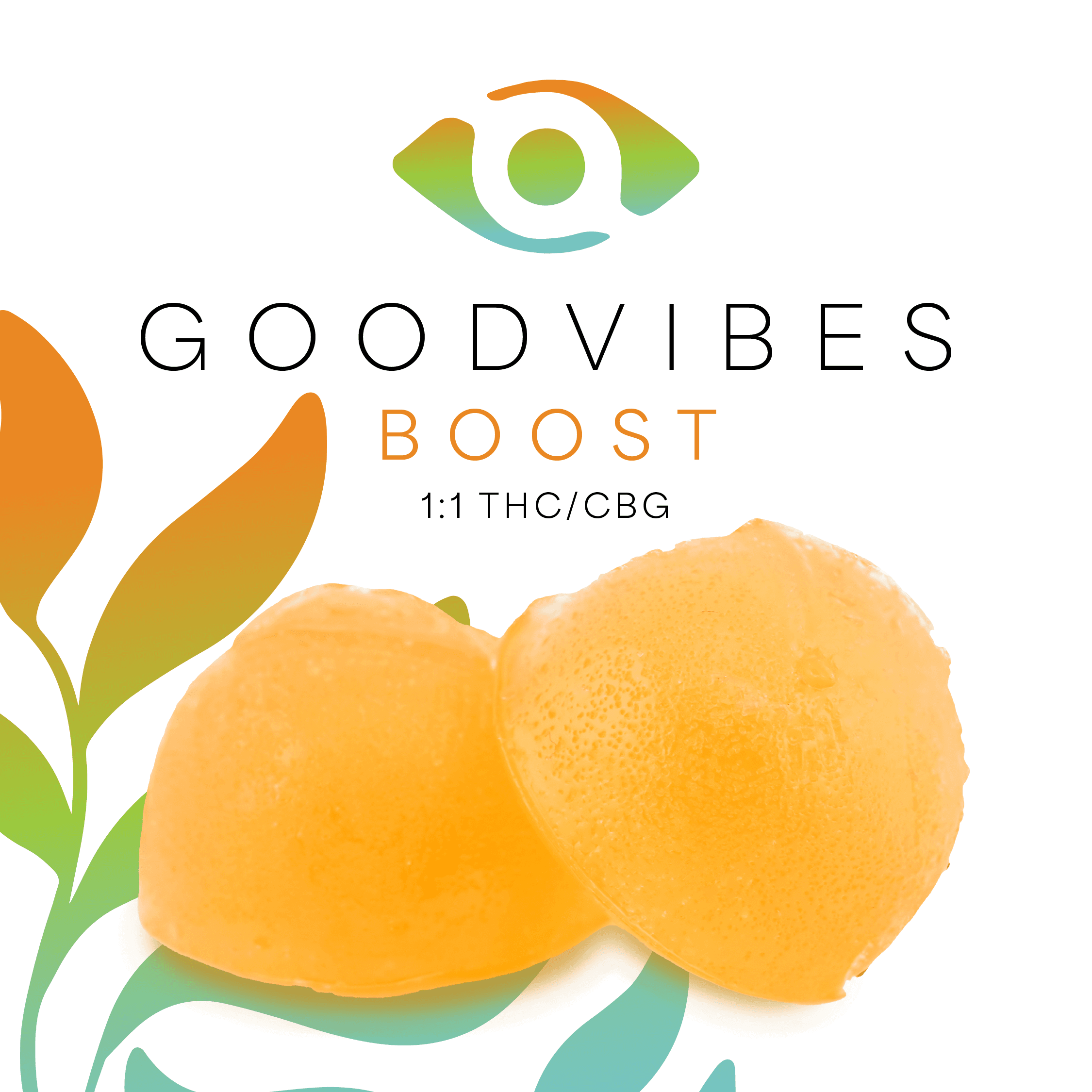 Boost Peach Mango Gummies - 1:1 THC/CBG 10mg 10pk