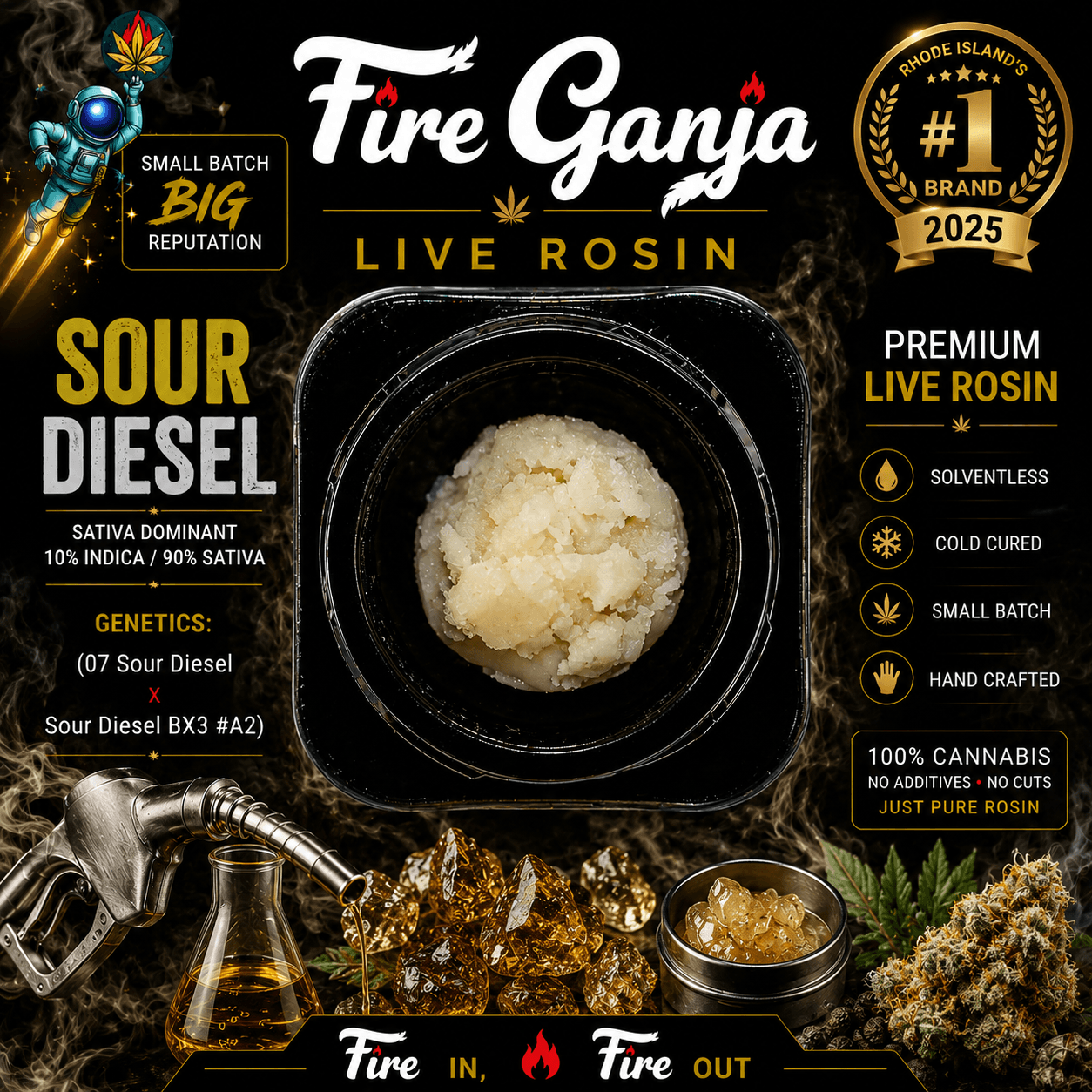 Sour Diesel | Live Rosin Baller Jar