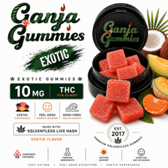 Exotic - Full Spectrum Ice Water Hash Gummies - 10mg 10pk