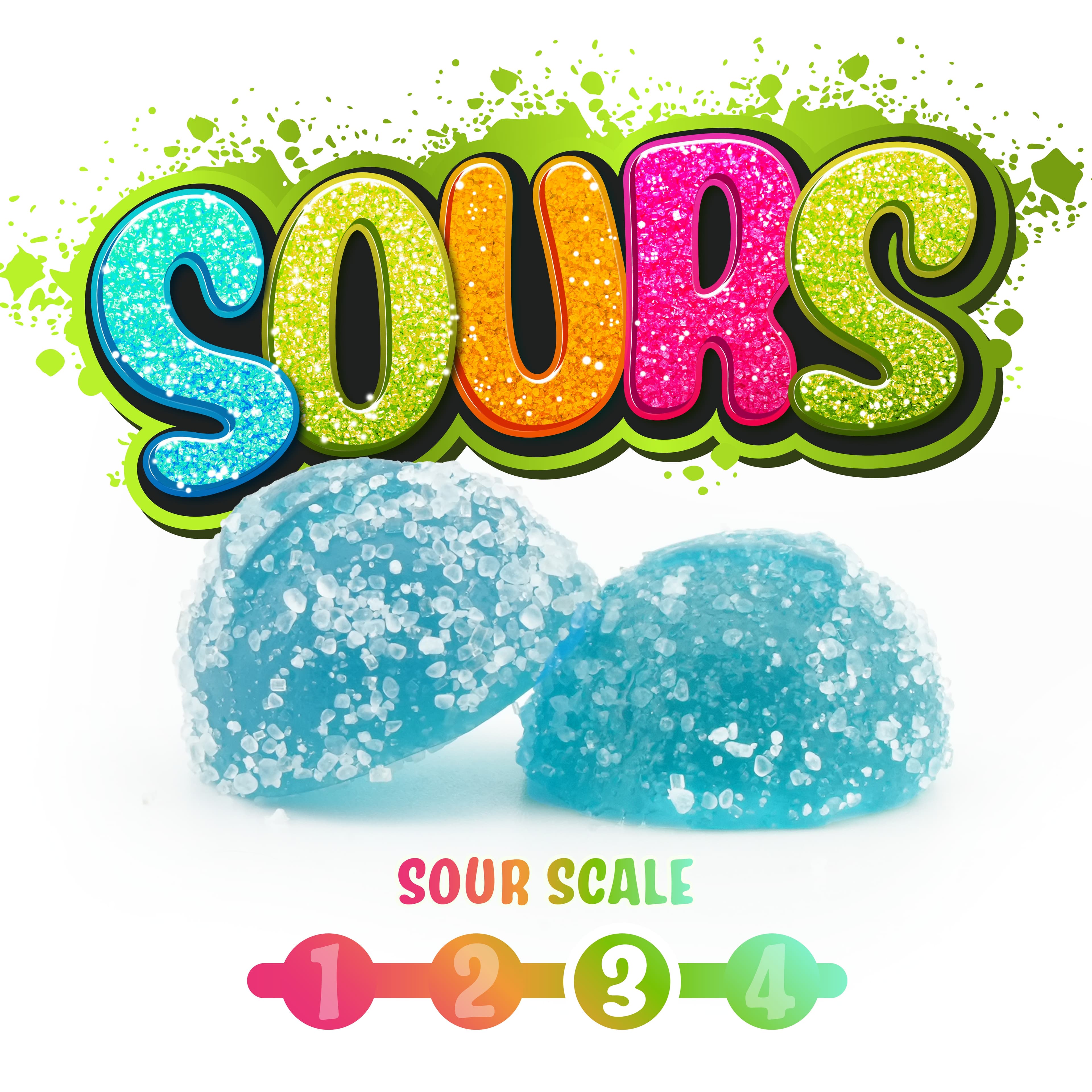 Sour Blue Raspberry Gummies - 10mg 10pk