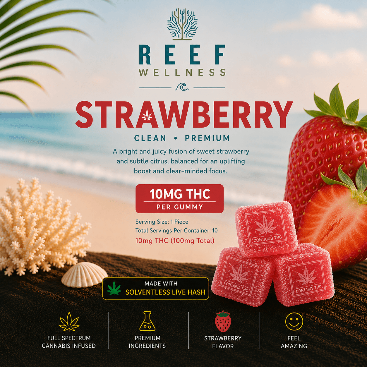 Strawberry Gummies | 10 Pack