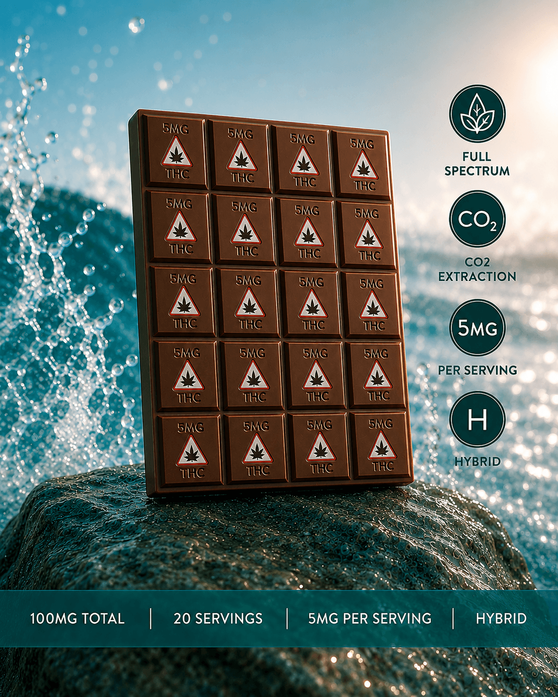 Dark Chocolate 100mg