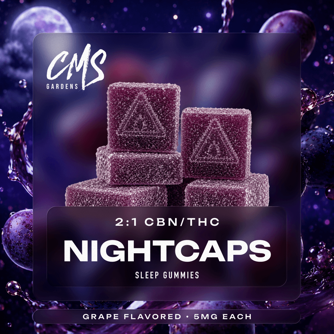 Sleep Grape 2CBN : 1THC Gummies 100mg 10 Pack
