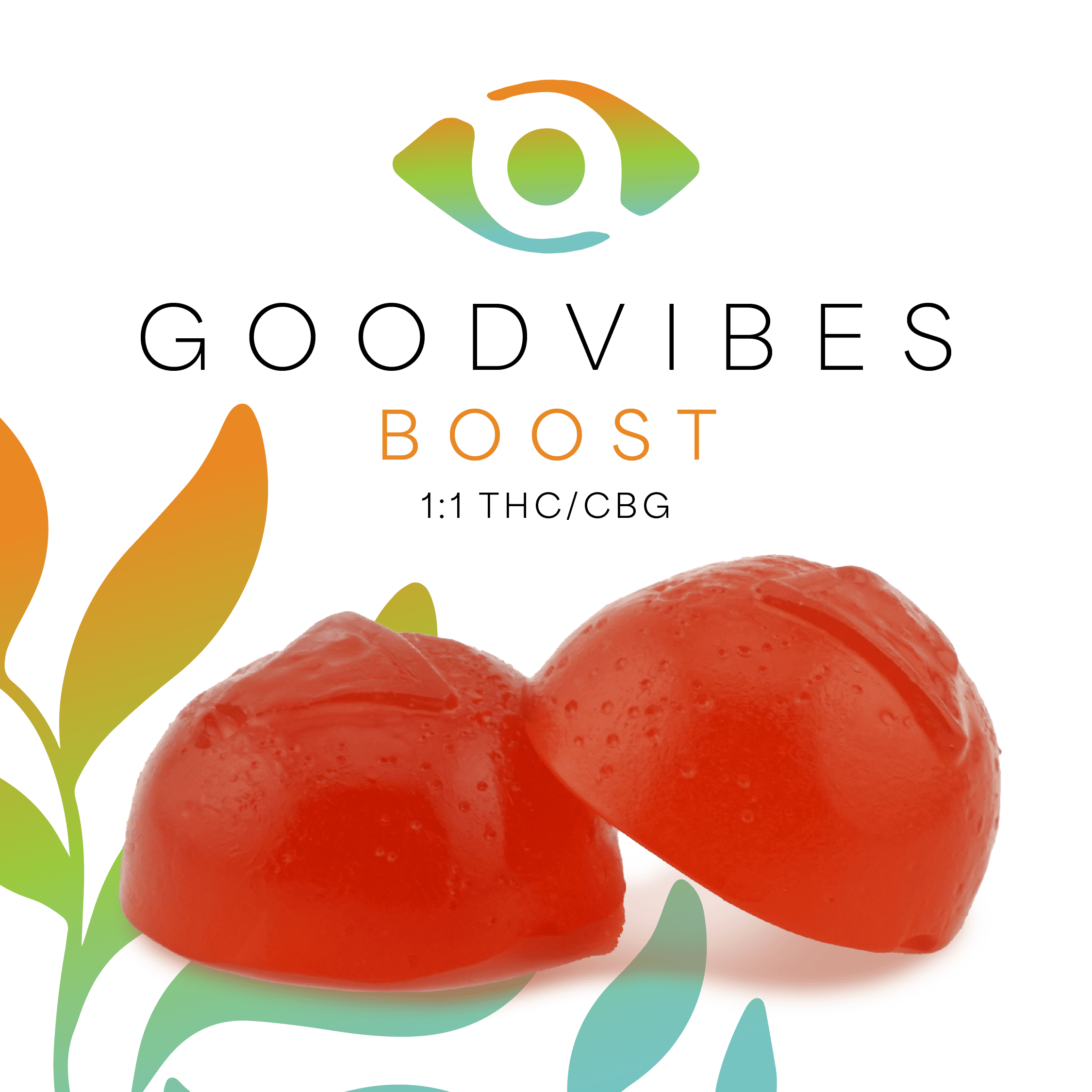 Boost Strawberry Kiwi Gummies - 1:1 THC/CBG 10mg 10pk