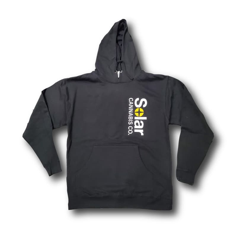 Solar Cannabis Co. Logo Hoodie | Vertical | Black | L