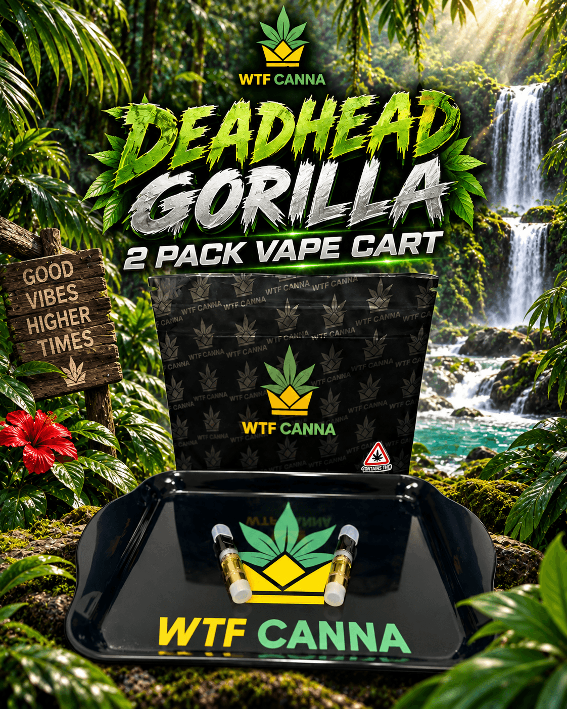 DeadHead Gorilla Full Spectrum CO2 Cartridge  (0.5g 2pk)