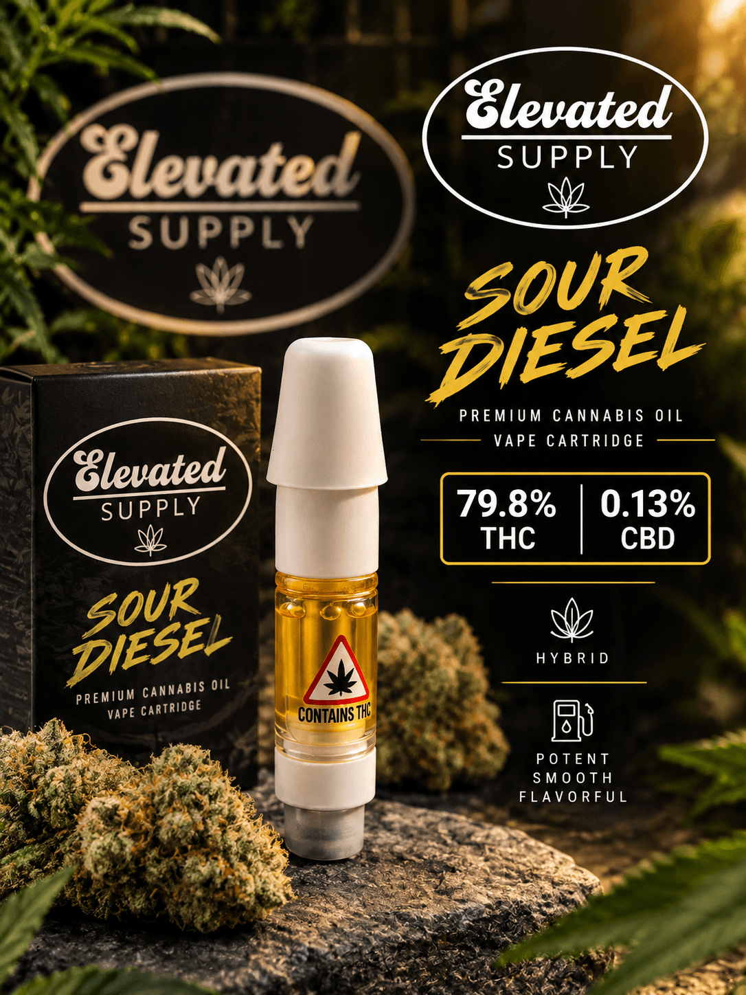 Sour Diesel Cured Resin Cartridge