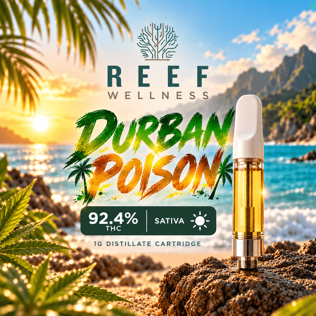 Durban Poison Distillate Cartridge