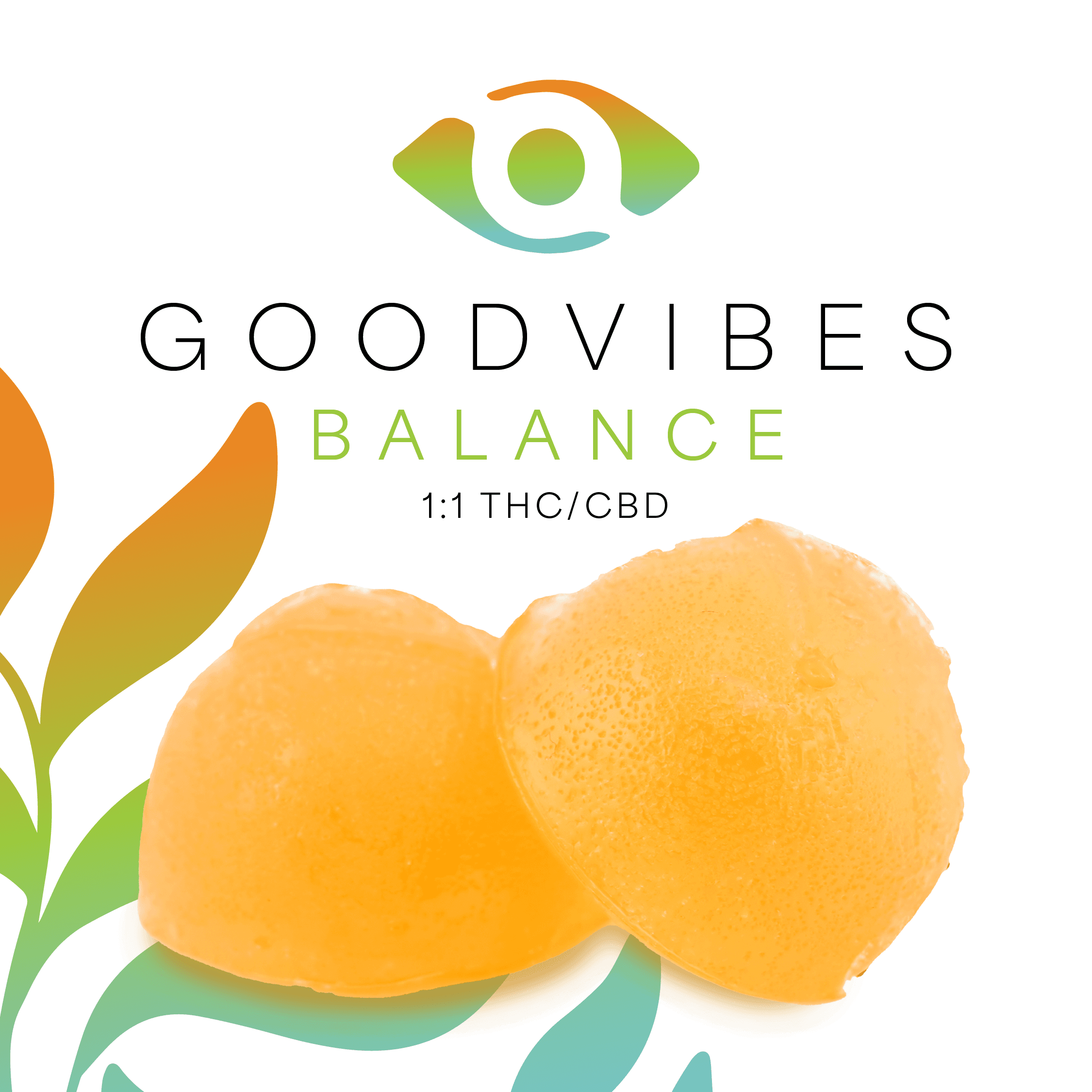 Balance Peach Mango Gummies - 1:1 THC/CBD 10mg 10pk