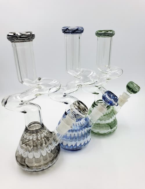 Water Pipe | Curved Zong-Style Bong | 10"