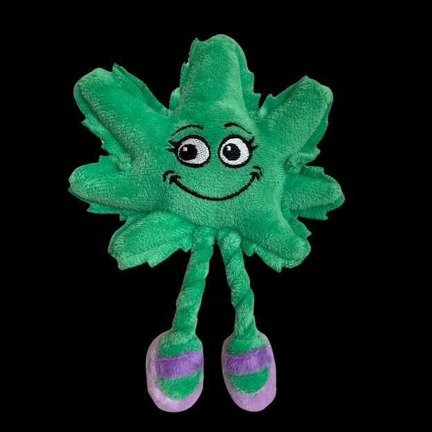 Lil' Mary Jane the Weed Leaf Cat Toy
