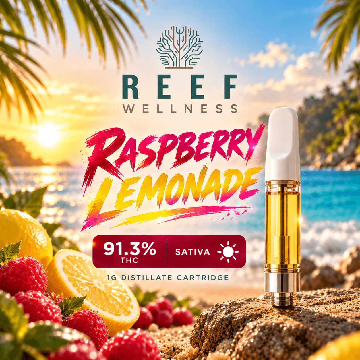 Raspberry Lemonade Distillate Cartridge