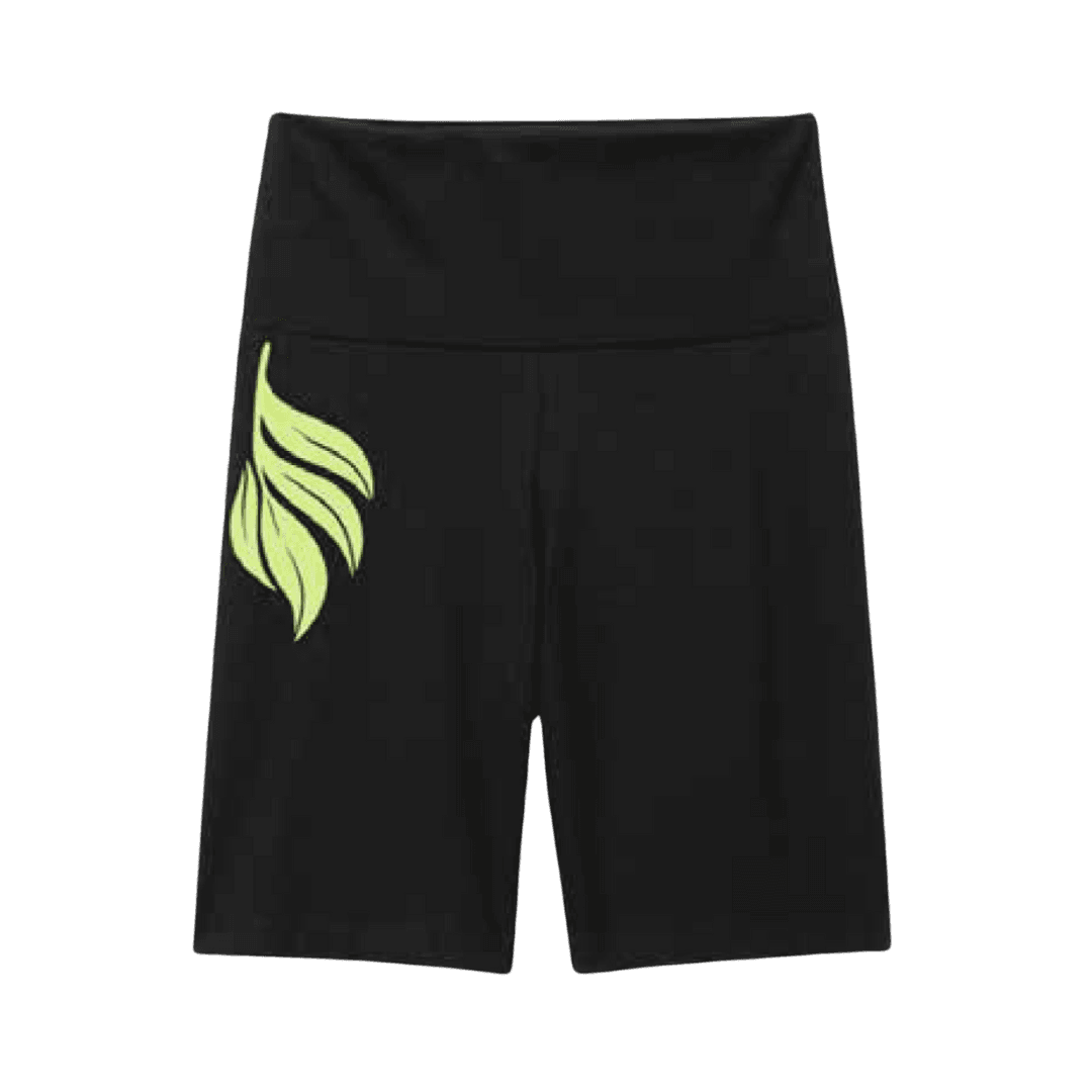 Floral Logo Bike Shorts - Black - S