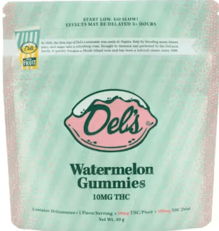 Del's Watermelon | Gummies | 10mg | 10pk