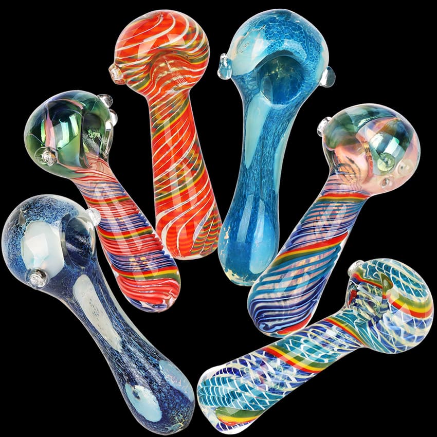 Glass Spoon Pipes | 4.5"-5" | Assorted Colors