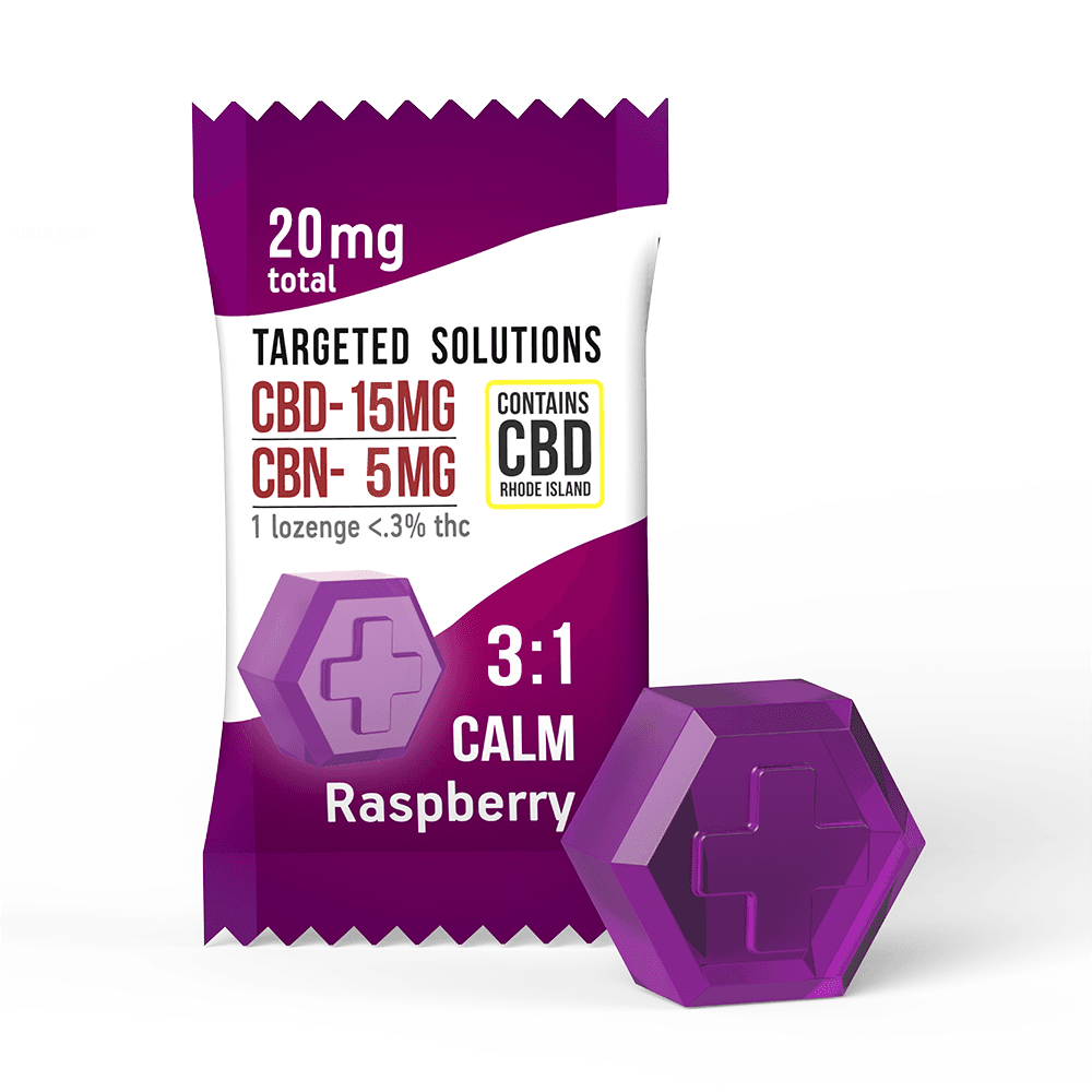 Relax Raspberry 3:1 CBD/CBN - 5pk Lozenge
