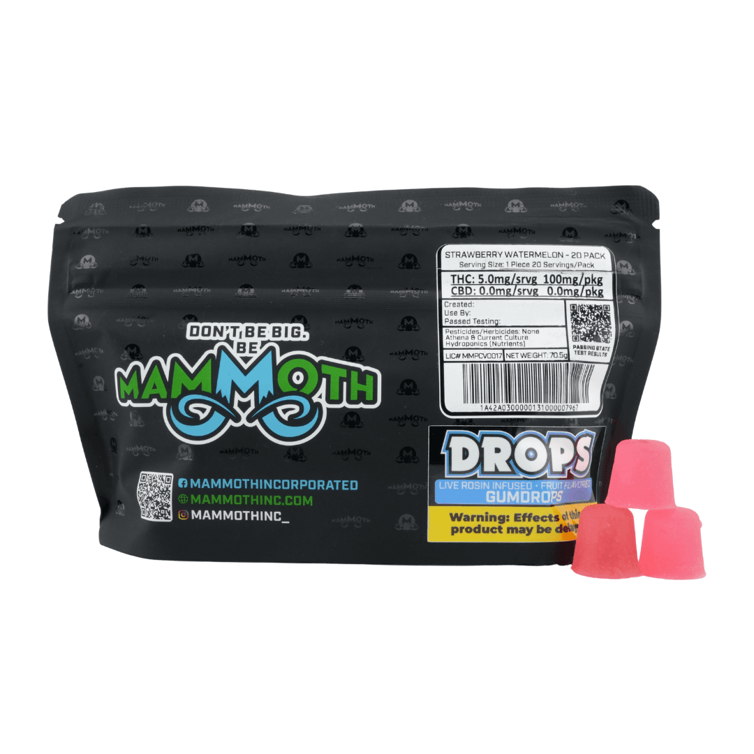 Strawberry Watermelon Live Rosin Gumdrops - 5mg 20pk