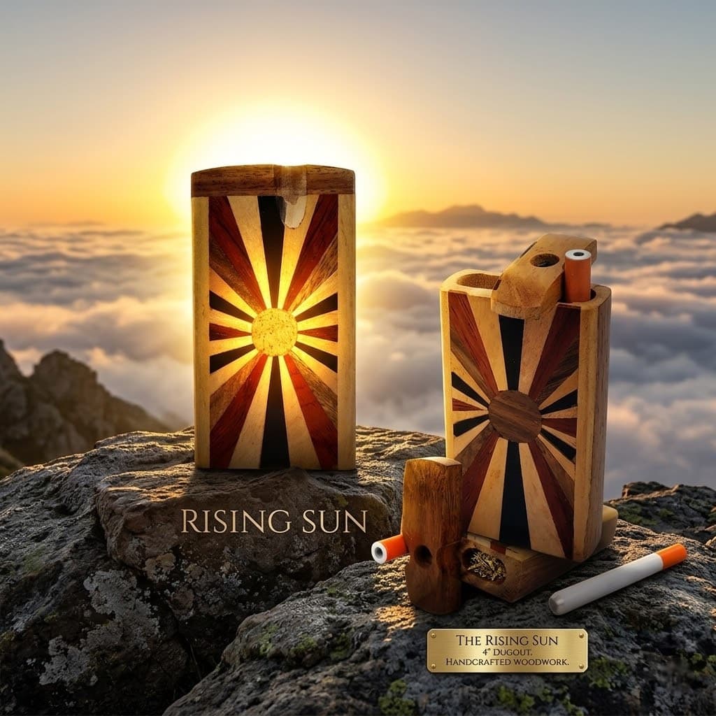LuvBuds | Rising Sun Dugout w/ One-Hitter | 4"